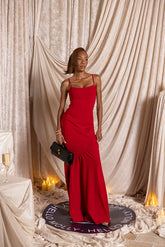 DEAR EMILIA Sparks Of Attraction Maxi Dress Red